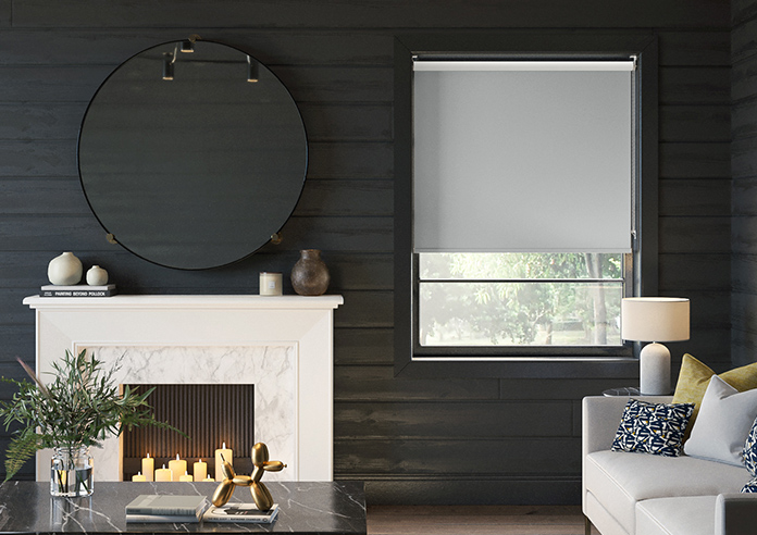 Verona (Blackout), Steel Grey - Twist&Fit Roller Blind - Image 3